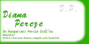 diana percze business card